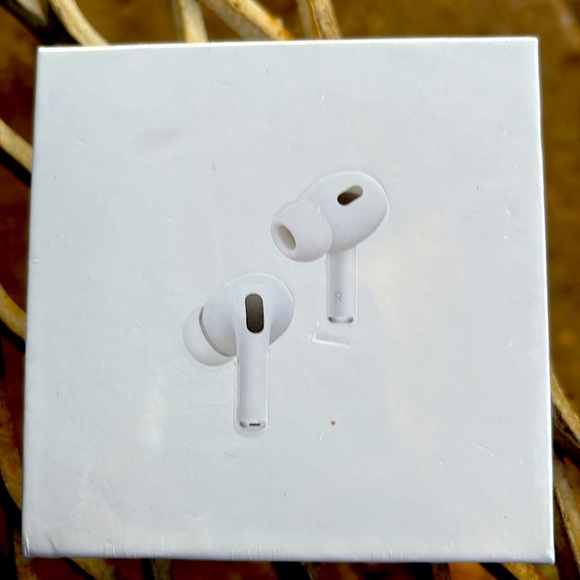 Brand new AirPod pro 2nd generation with noise cancelation . Still in plastic